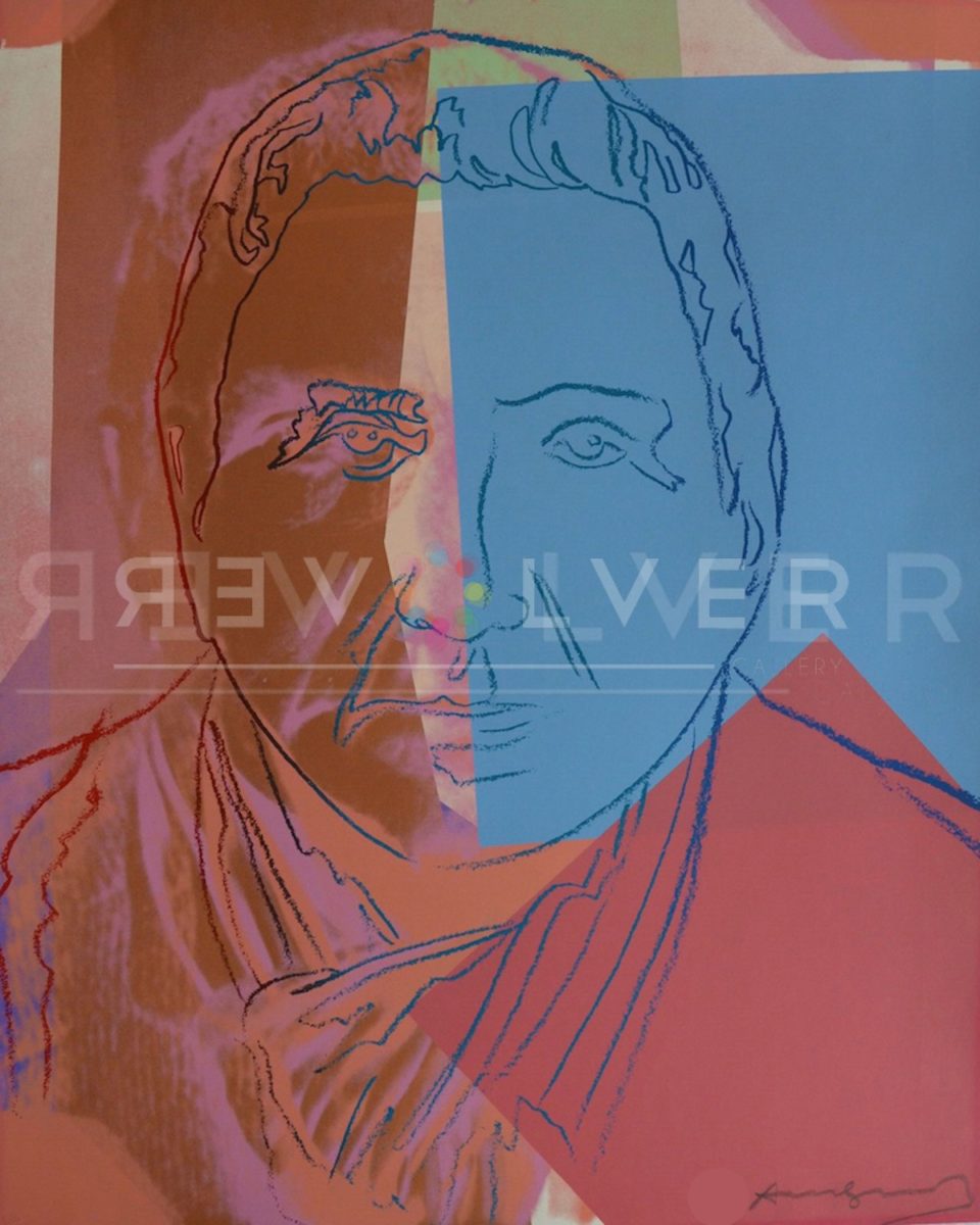 Stock image of Gertrude Stein 227 Trial Proof by Andy Warhol, from the Ten Portraits of Jews series from 1980.