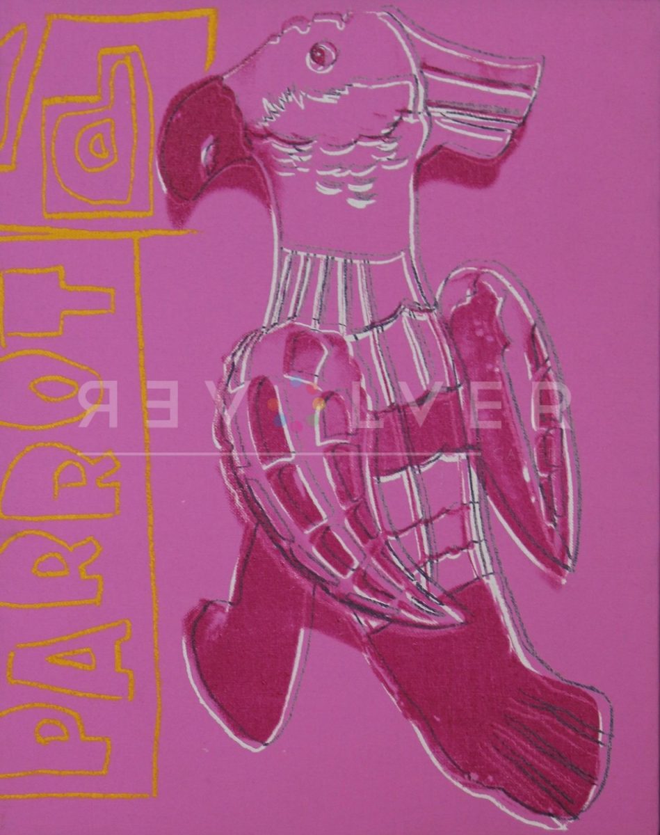 Picture of Toy Painting: Parrot, 1983, stock version, by Andy Warhol