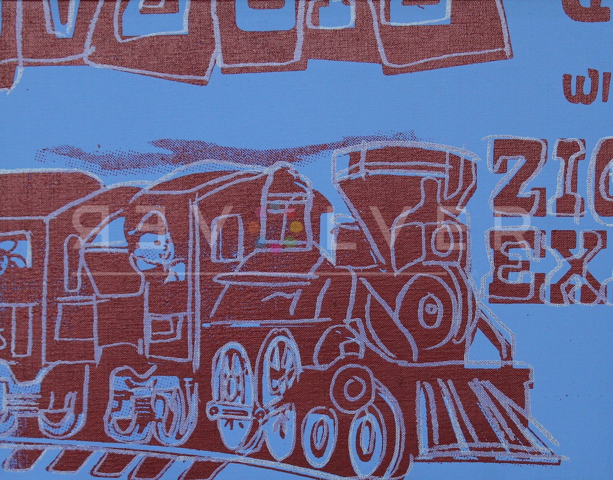 Picture of Toy Painting: Train, 1983, stock version, by Andy Warhol