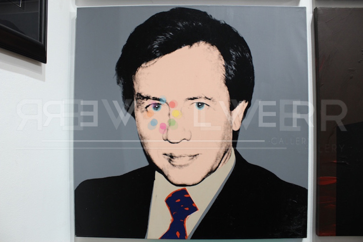 Picture of Portrait of Mr. Krull (Unique), Society Portraits, Socialites, 1980, by Andy Warhol, Hung on Gallery Wall.