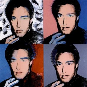 Four portraits of Halston by Andy Warhol