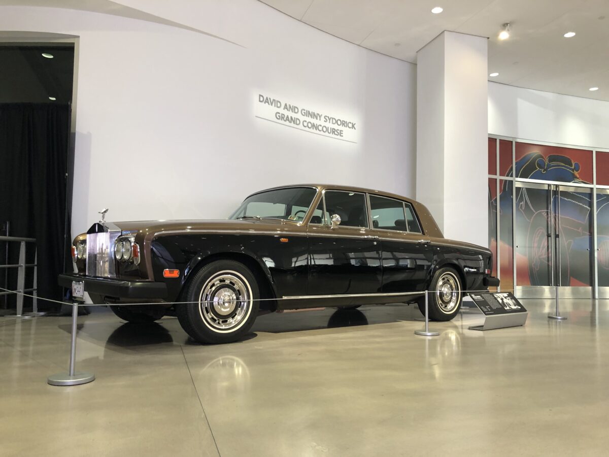 Andy Warhol's Rolls Royce at the Andy Warhol: CARS exhibit at the Petersen Museum.