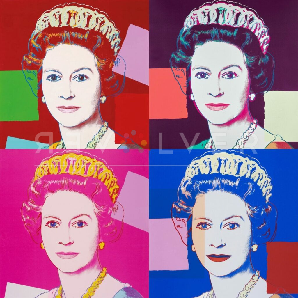 All four Queen Elizabeth II prints.