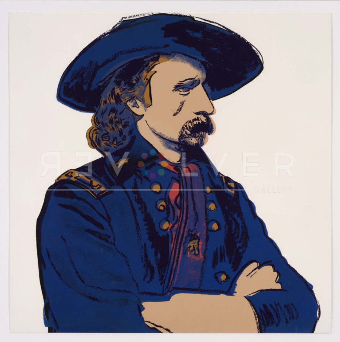 General Custer Trial Proof by Andy Warhol unframed