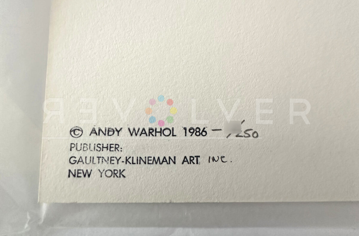 Detail of the John Wayne 377 Unique printer stamp on verso