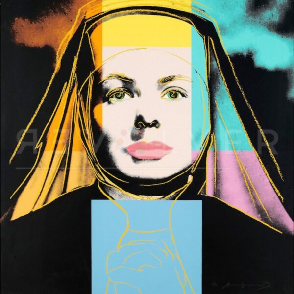 Ingrid Bergman (The Nun) print by Andy Warhol